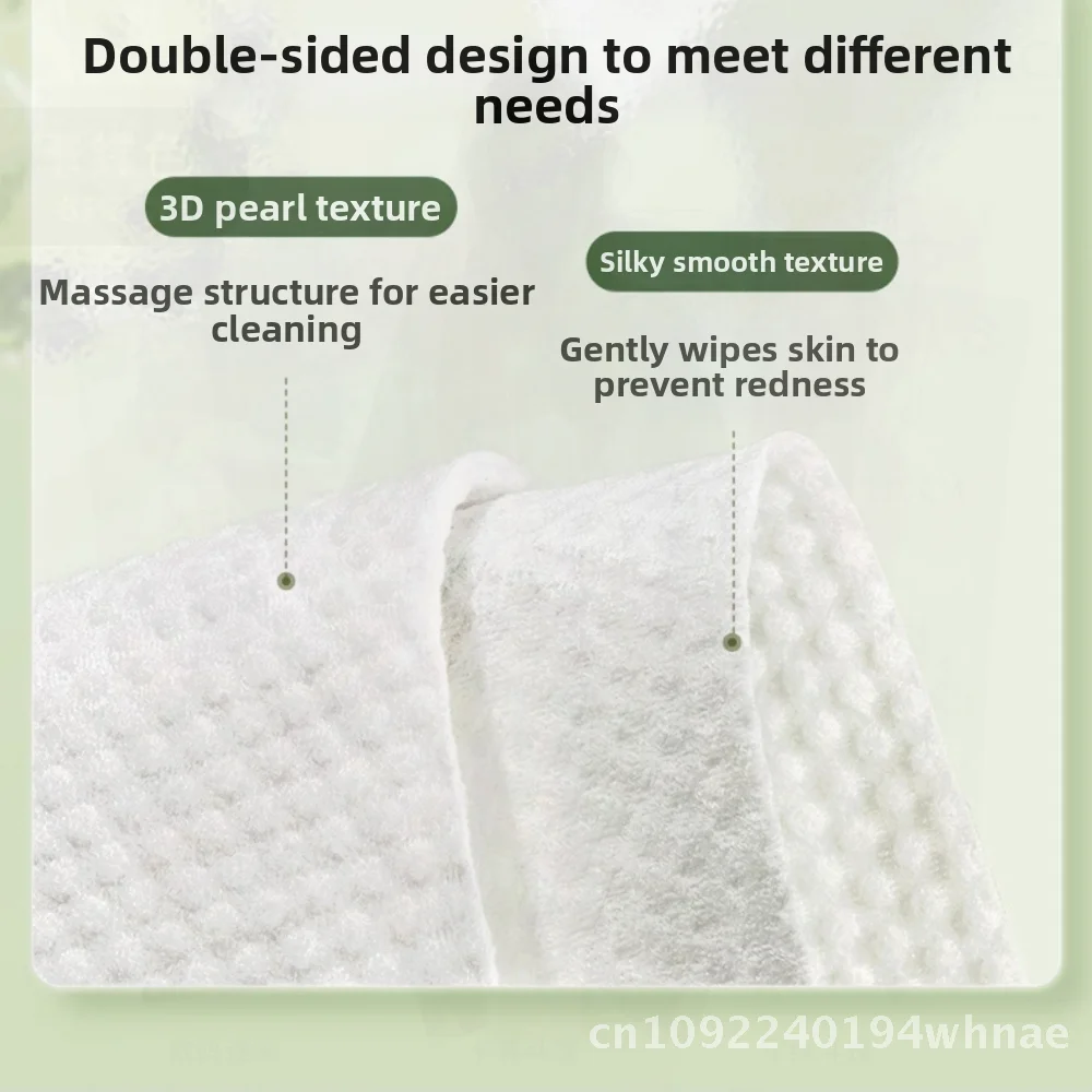 Serviette de lavage du visage jetable en pur coton, Extra-Large, épaisse, Style Ermu, tissu Non tissé doux, lingettes démaquillantes