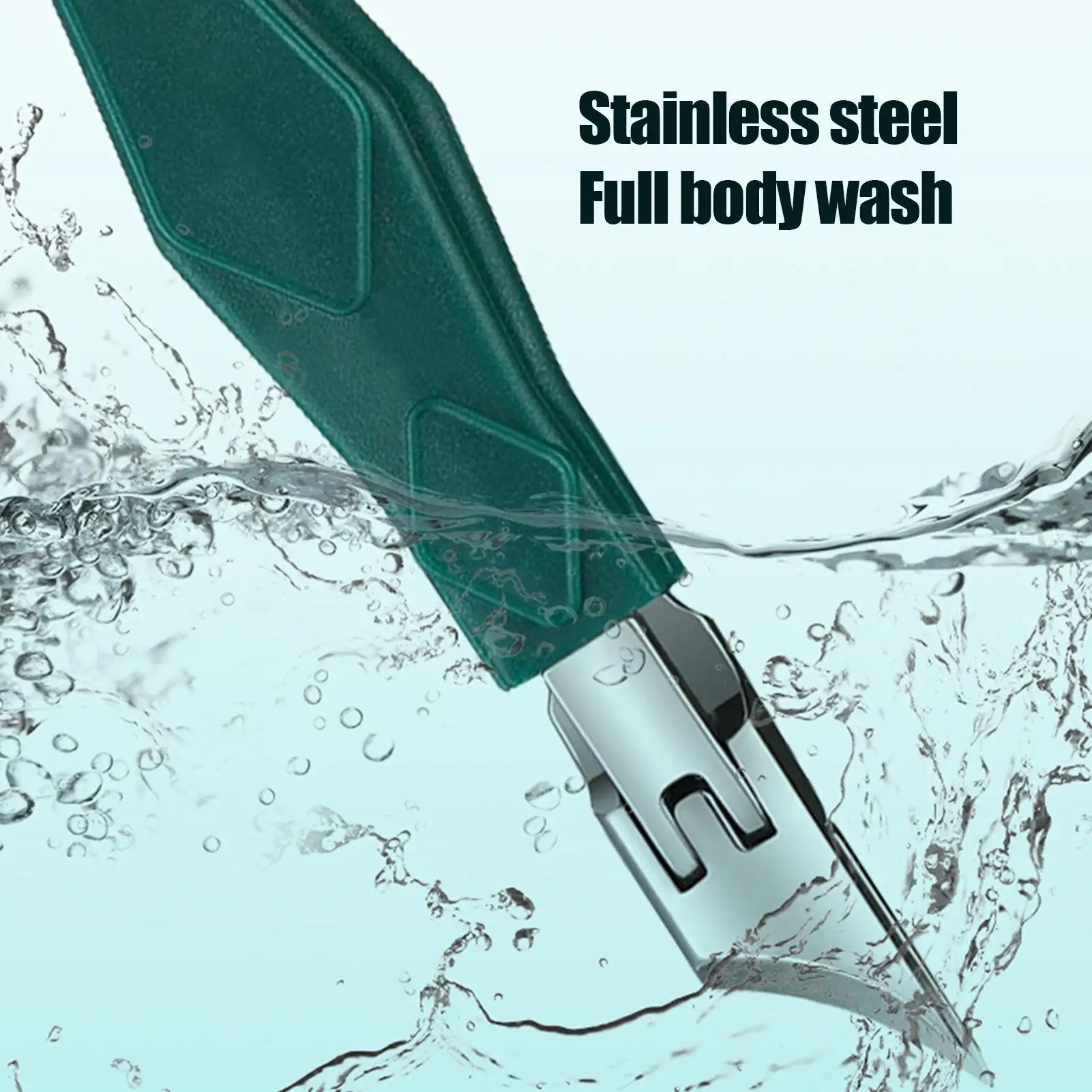 مقص أظافر مائل مع حاوية تجميع، مقص أظافر منحني مشطوف ومضاد للرذاذ، مقص أظافر ناعم بمقبض مطاطي