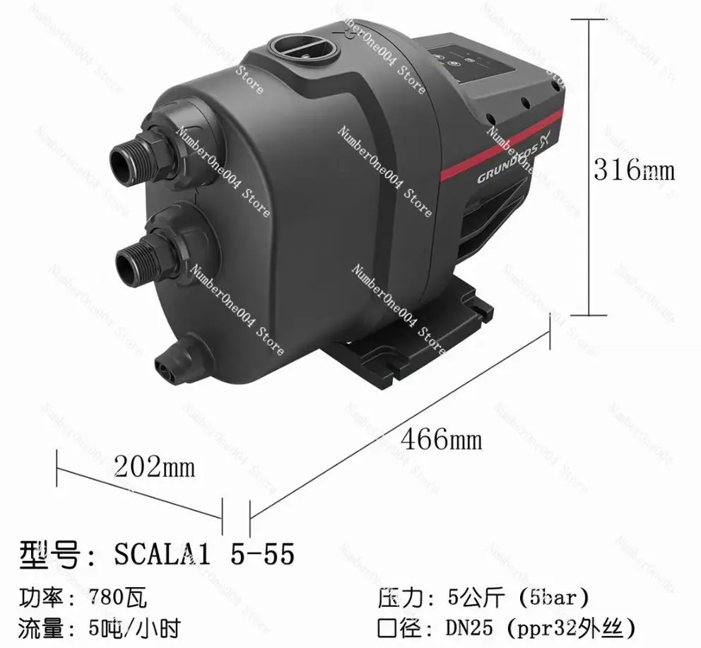 For Grundfos SCALA2 Automatic Variable Frequency Booster Pump Household Pump