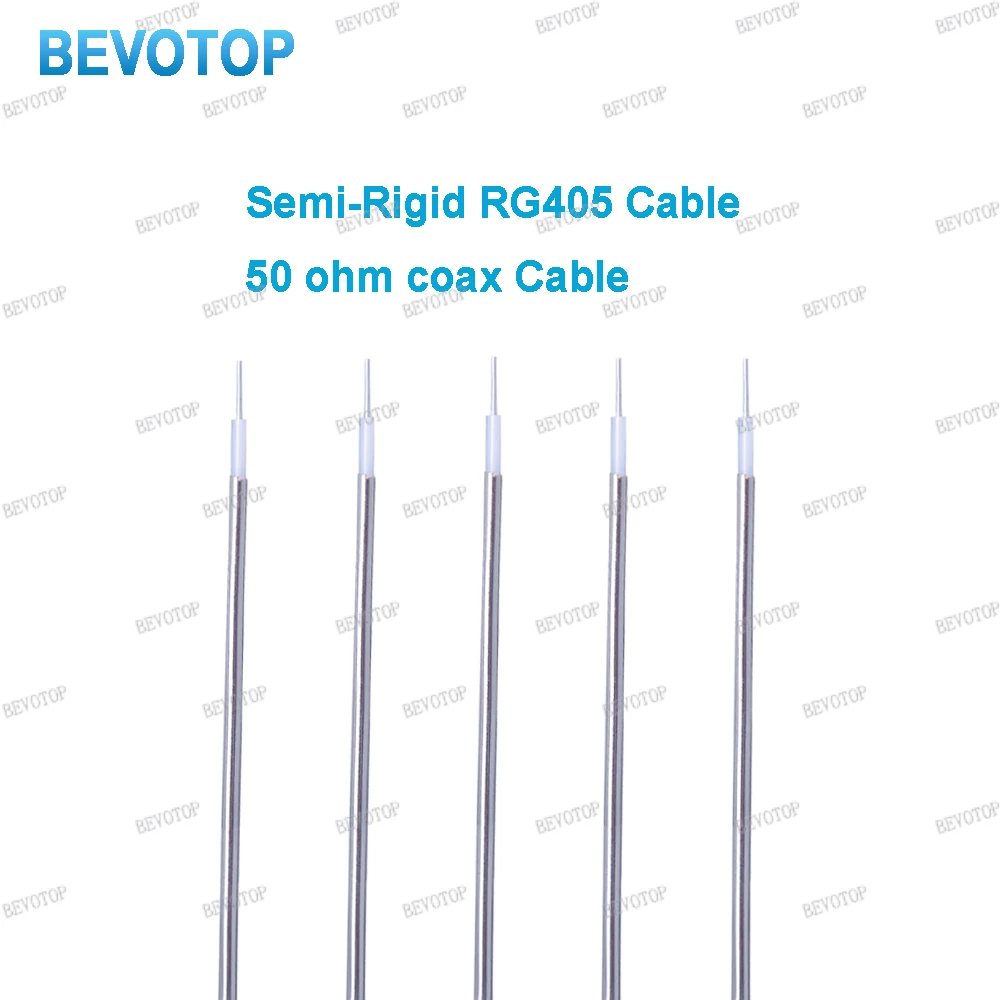 1PCS Semi-Rigid RG405 Cable High Frequency RG-405 086 Pigtail Low Loss Test Cable RF Coax Jumper