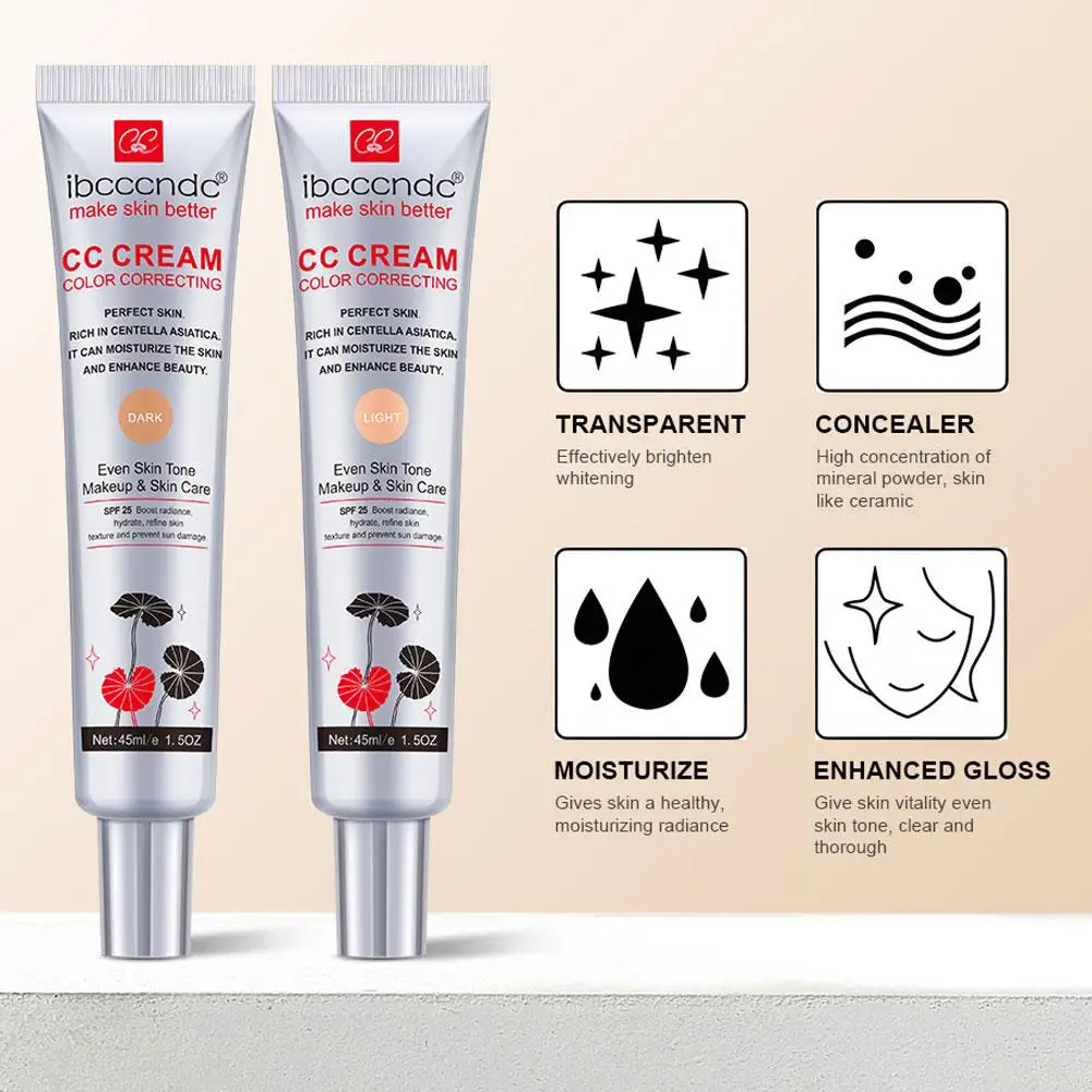 

Крем Centella Asiatica CC, контролирующий жирность, увлажняющий, долговечный, скрывающий, защита от солнца, уход за кожей, идеальный праймер для макияжа