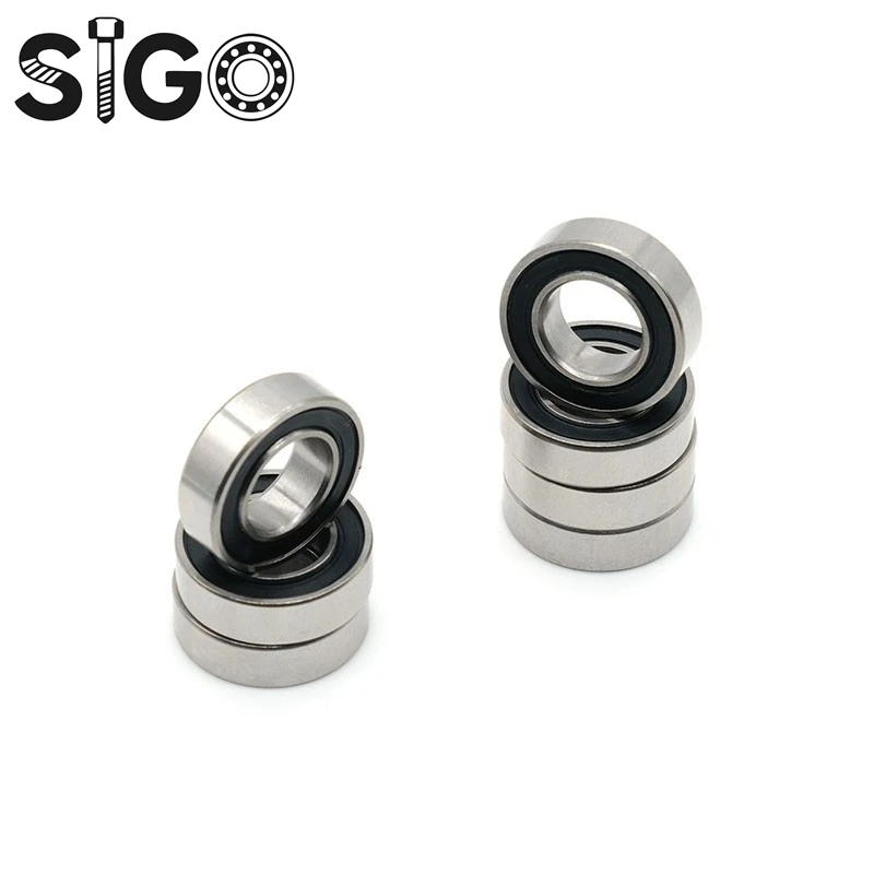 10 قطعة محامل بكرة الصيد SR166 2RS CB ABEC7 4.763X9.525X3.175 ملليمتر الفولاذ المقاوم للصدأ الهجين محمل كروي سيراميك SR166-2RS CB #4