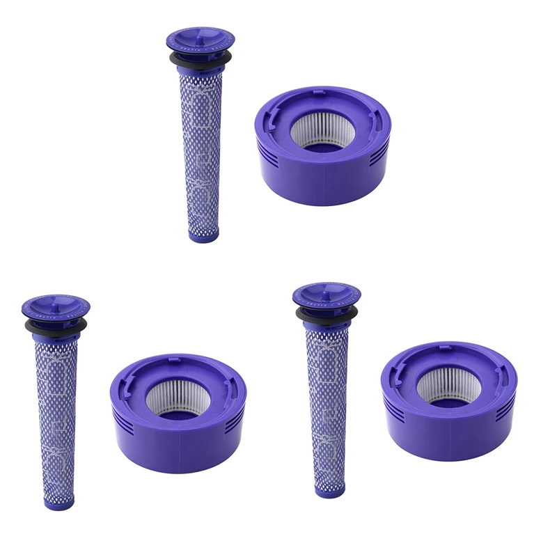 

X16A 2025 NEW-3X Предварительный фильтр + комплект постфильтров HEPA для беспроводного пылесоса Dyson V7, V8, сменный предварительный фильтр и постфильтр