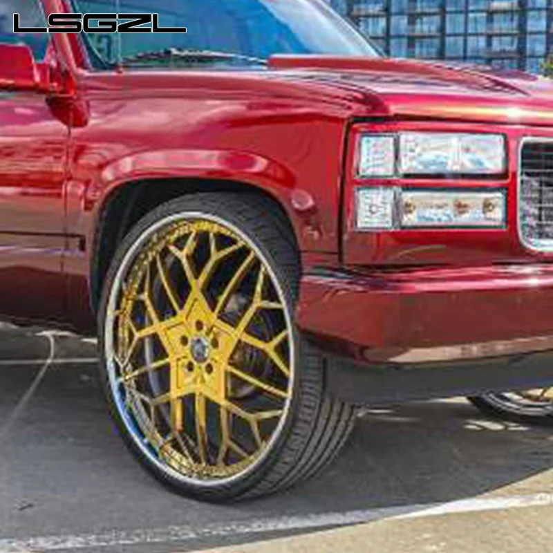2/3 Piece Polish/Chrome Deep Lips 16 17 18 19 20 21 22 23 24 26 28 Inch Forged Alloy OEM Wheels 5x127 5x120 5x114.3 5x130 5x112