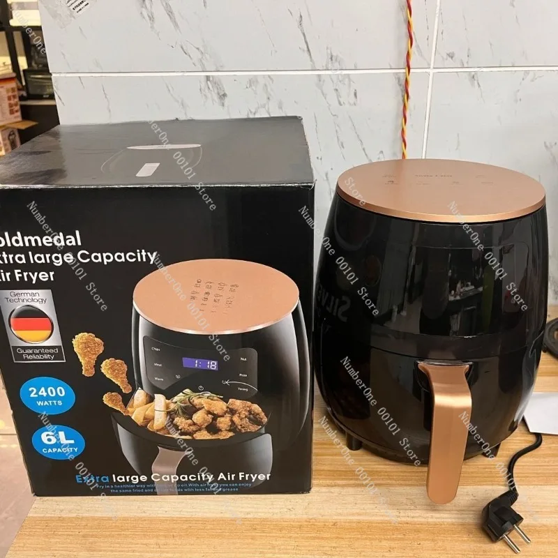 6L Air Fryer Large Capacity Oil Free Fryer Multifunction Digital Display Electric Fryer Household Kitchen Appliance view 5