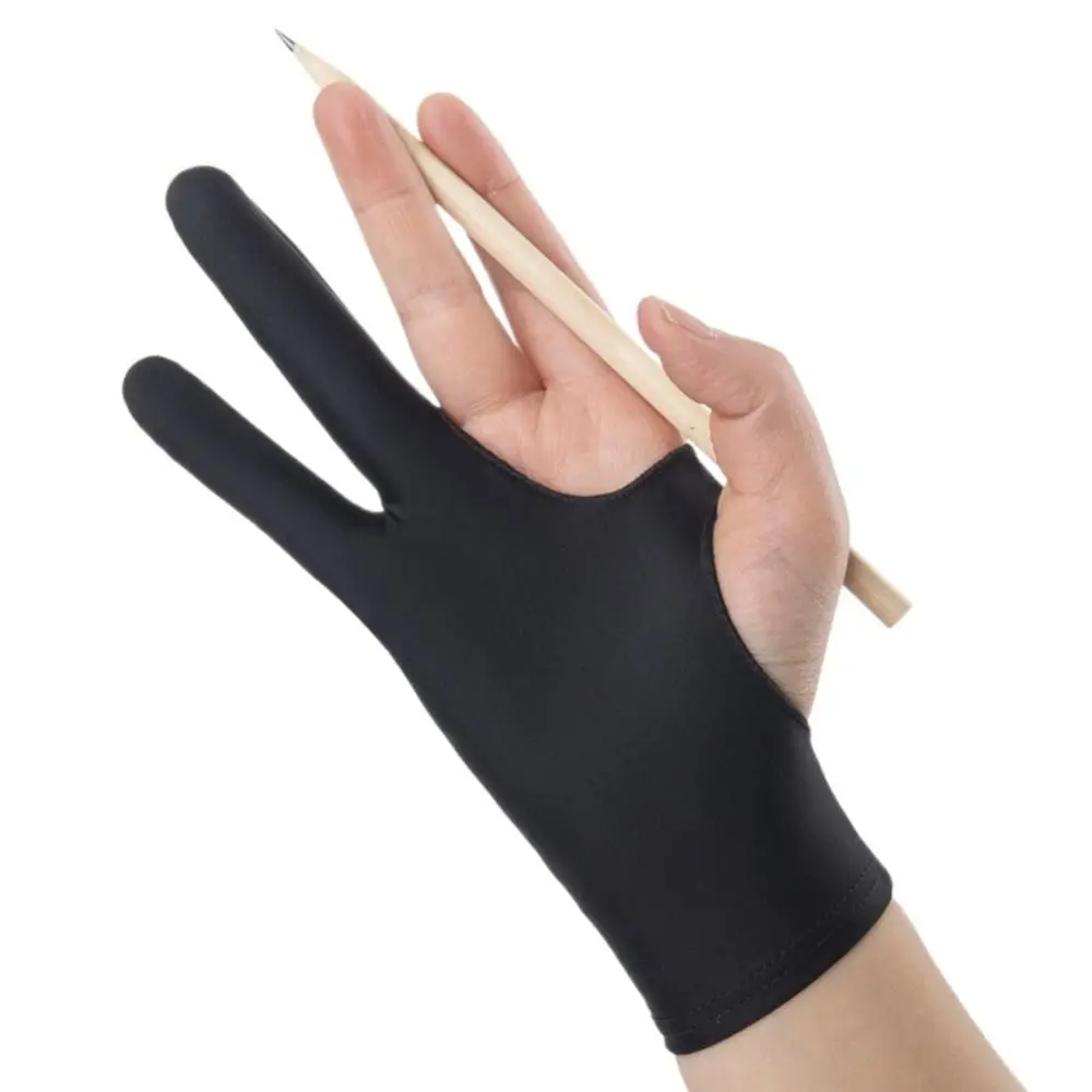 

3 Sizes Art Supplies Black Blue Grey Pink Touchscreen Stylus Tablet Drawing Glove Painting Glove Screen Glove Two Finger Glove