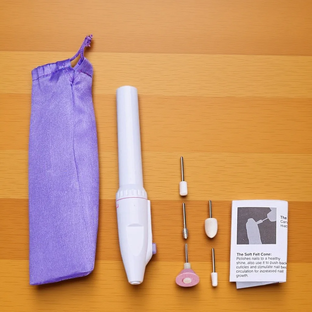 Polisseuse à ongles électrique Portable, lime à ongles compacte, broyeur de manucure pour le polissage, la coupe et la soins de la peau, 1 ensemble