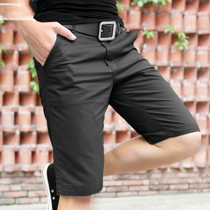 

Men's Summer Thin ort Pants Casual Loose Straight Leg Beachwear Five-Seven Inches Long Trousers Faionable Urban Sle