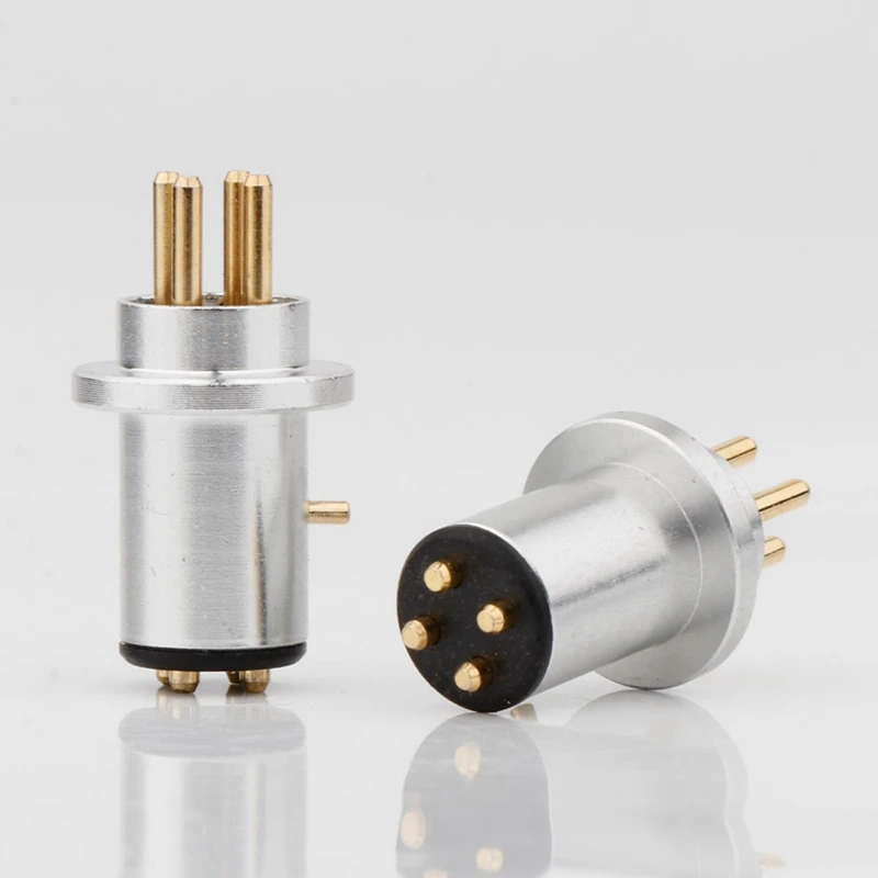 1 PCS DIN Gold Plated Plug Turntable Tonearm 4 Pin Male DIN Connector Parts Accessories For REGA LINN ROKSAN PROJECT GRACE