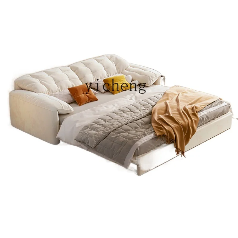 

XC Elephant Ear Sofa Bed Foldable Dual-Purpose Retractable Storage Technology Fabric Bed Sofa Integrated