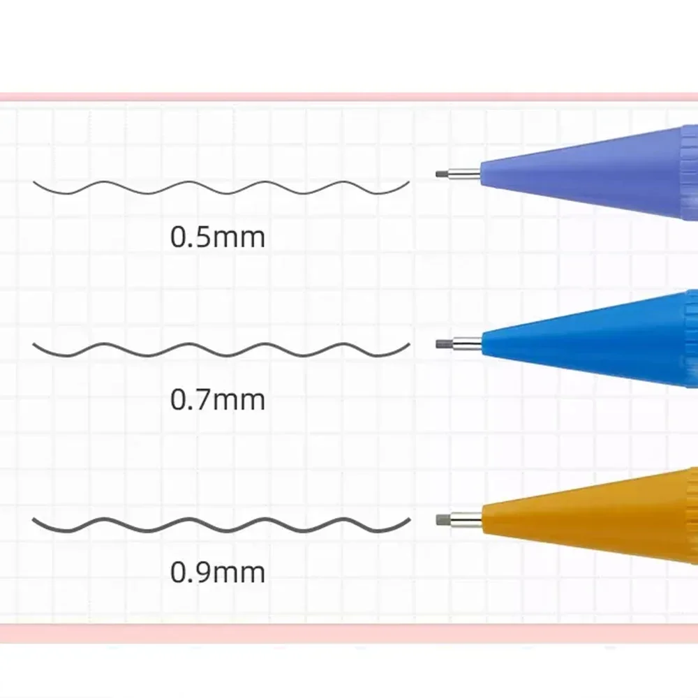 Imagem -04 - Pentel Mecânico Lápis Mecânico Material Escolar Bonito Aprender Papelaria Coreano A125 05 07 09 mm Pcs