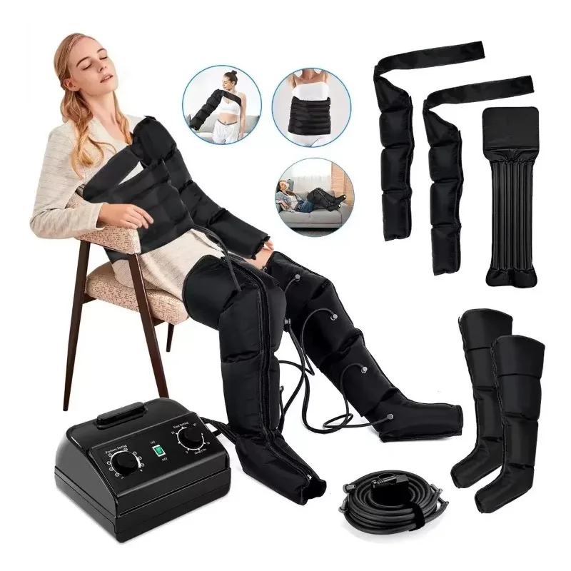 

Professional Air Compression Leg Massager Boots for Athletes Custom Logo Relief Muscle Soreness & Pain