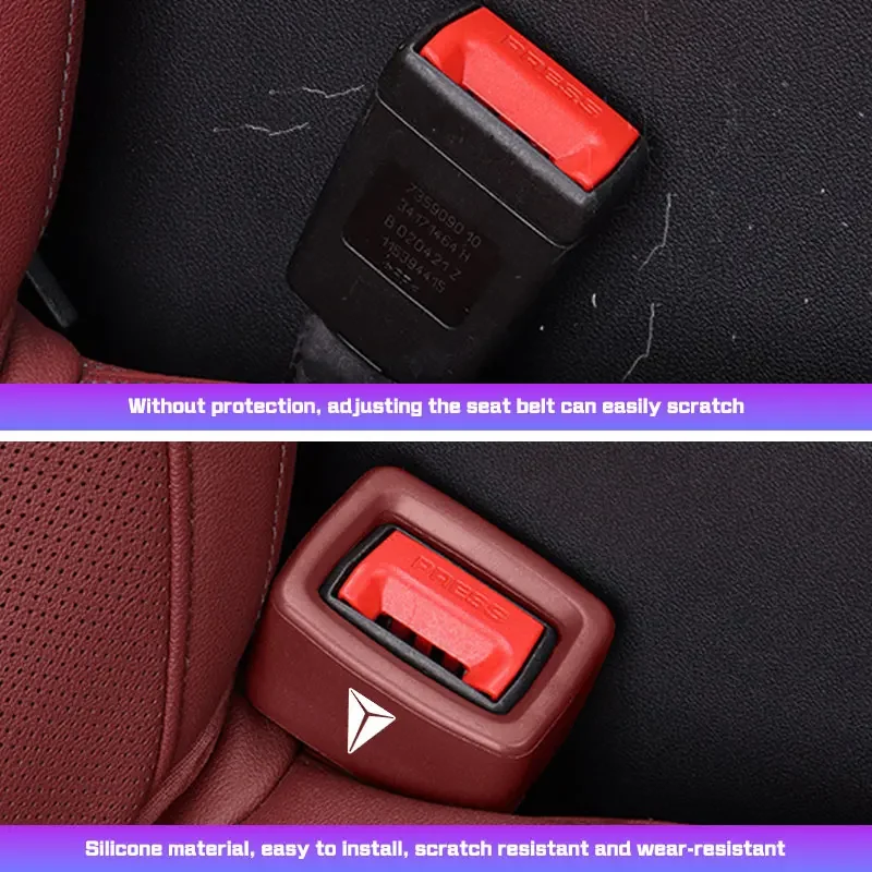 Car Seat Belt Lock Buckle Protection Cover for Changan Deepal S07 S7 SL03 S05 S09 G318 Seat Belt Buckle Botton Protector Accesso