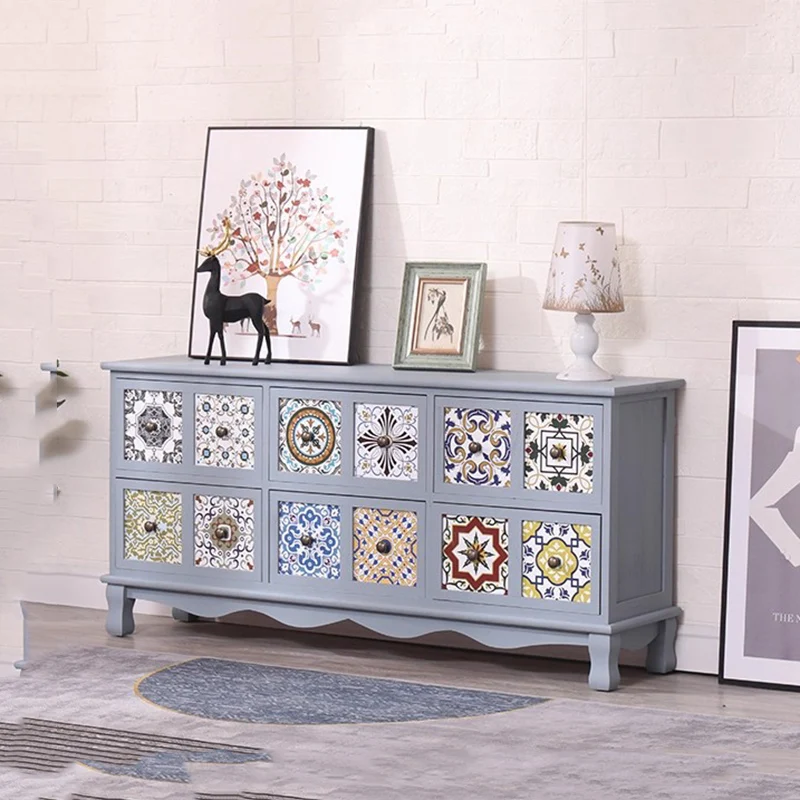 

Solid Wood Vertical Tv Stand Retro Aesthetic Entertainment Center Tv Stand Media Console Mobili Per La Casa Home Furniture