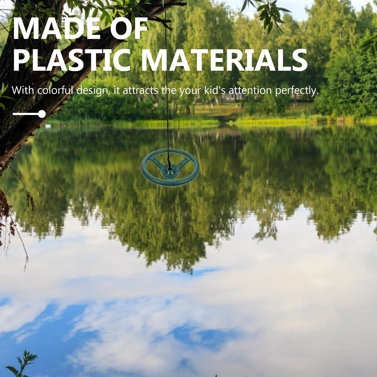 Plastic stuurwiel schommel ronde schijf voor kinderen buitenspeeltoestellen groot recreatief stoelaccessoire