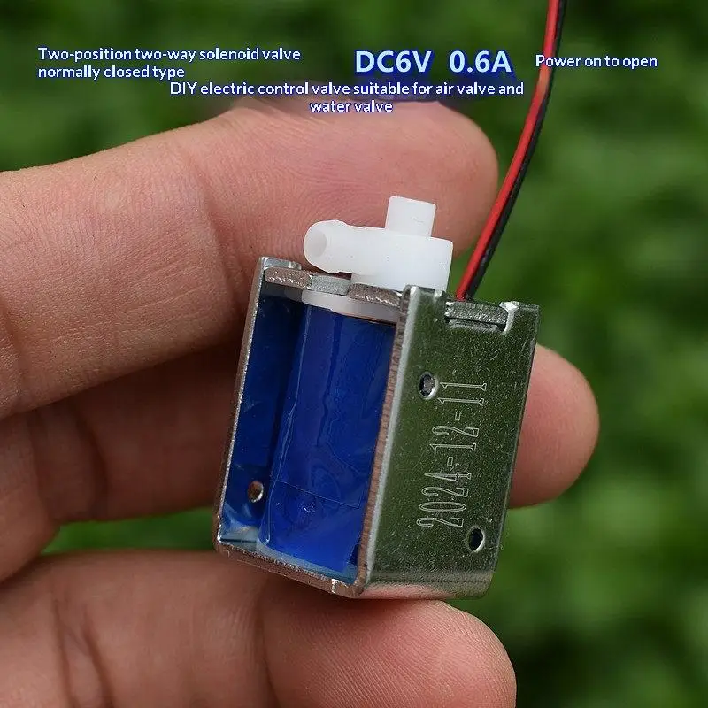1/5Pcs Normally Closed Mini Air Solenoid Valve DC 5V/6V Mirco 2-position Water Valve Electrically Controlled Valve