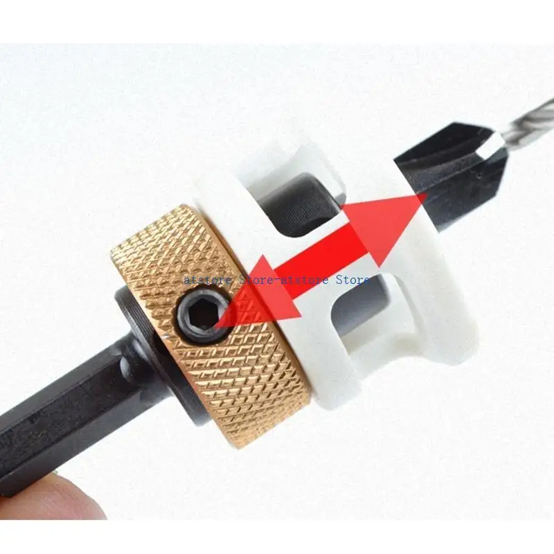 H37D مجموعة مثقاب خشبية قابلة للتعديل مكونة من 6 قطع تعمل بشكل بسيط لتحسين المنزل