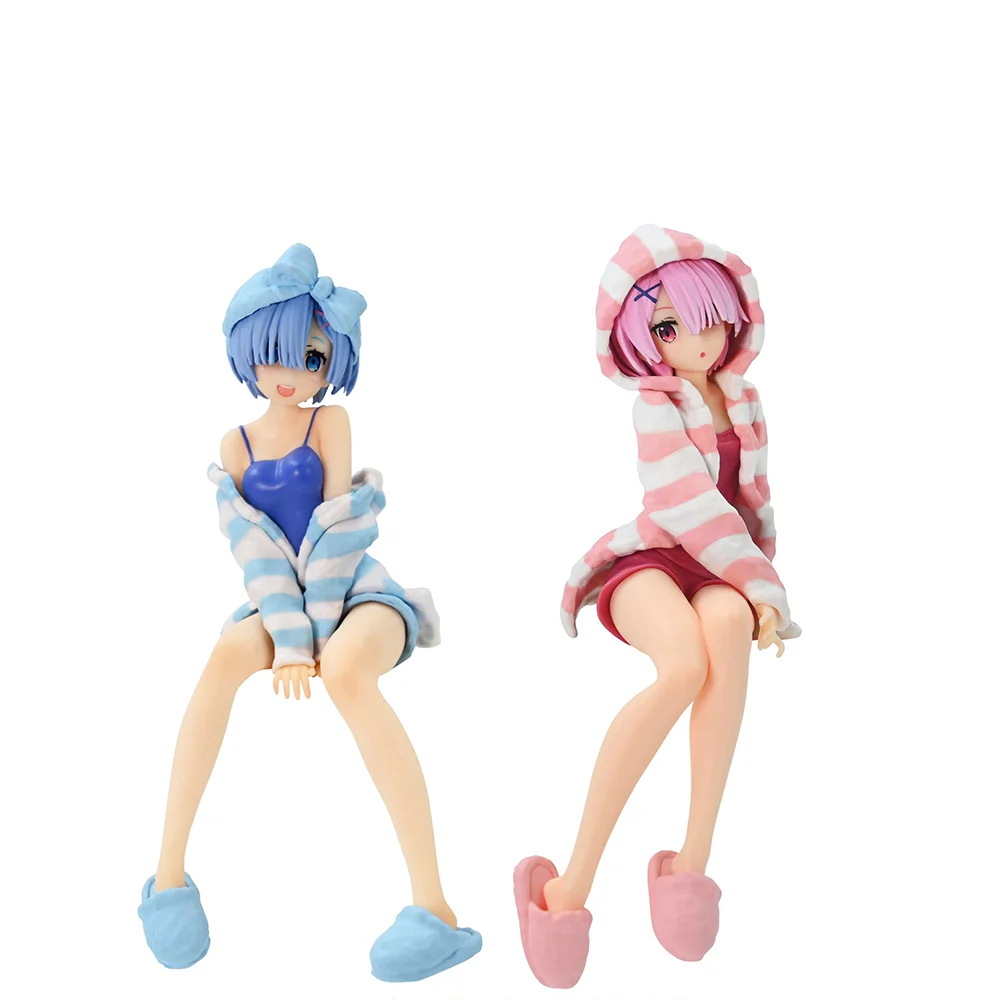 

Judai Original Furyu Re Zero Ram Rem Room Wear Noodle Stopper Figure PVC Action Figure Model Doll Toys