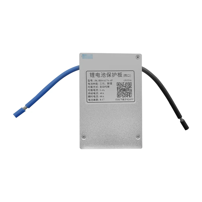 JK Bms BD4A17S4P 8S 17S 40A 60A 24V 36V 48V 60V no brasil Smart Bluetooth Balance Current For Li-Ion LTO 18650 Lifepo4 Battery