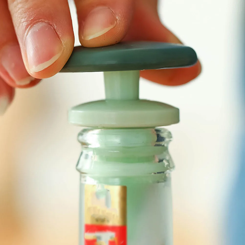 

4Pcs Silicone Wine Bottle Stoppers Sealing Airtight Premium Red Wine Preservation Plugs Decorative Creative Small Delicate