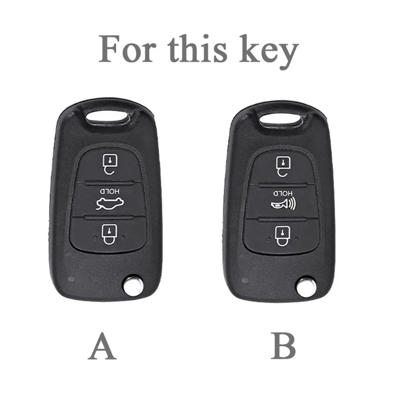 TPU Car Key Case Cover for Hyundai Elantra Accent I20 I30 Ix20 Ix25 Ix35 for KIA Sportage Rio 3 Soul Optima Ceed Pro K5 K2 Pride view 2