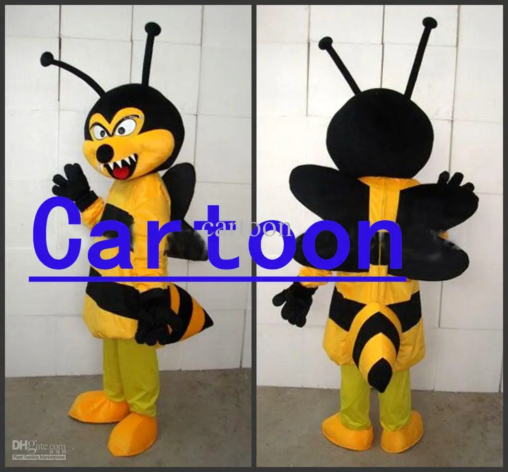 Novo personagem adulto hornet mascote traje halloween vestido de natal corpo inteiro adereços roupa traje da mascote