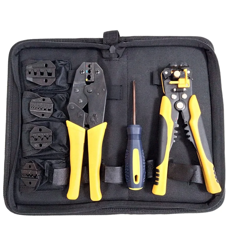 Customized HS-30J Multifunctional Steel Cable Crimper Plier 4 Jaw Wire Stripper with Electrical Hand Crimping Tool OEM Supported