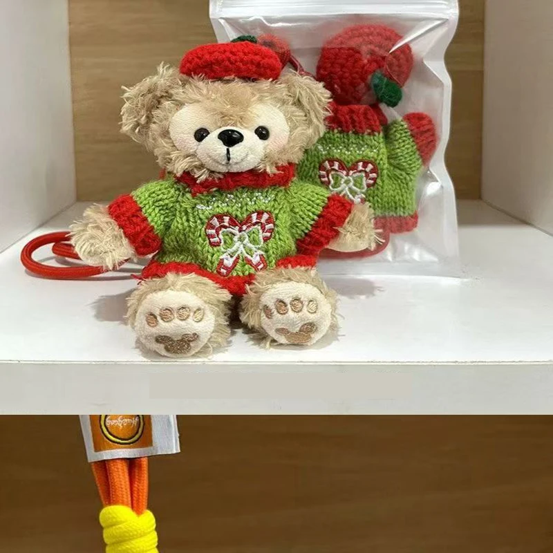 Gorąca, niebieska spódniczka jeansowa 10 cm, zawieszka do torby Sherry Mei, pluszowa zabawka Duffy Bear, brelok do kluczy samochodowych, ozdoba do plecaka, zabawka kolekcjonerska dla dziewczynki, dekoracja, zabawka.