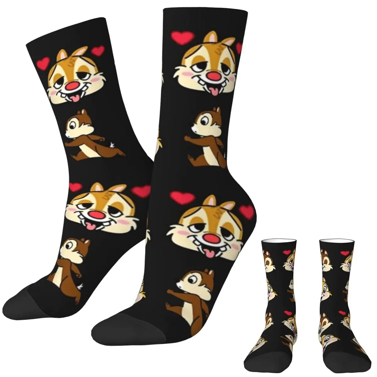 

Chip 'n' Dale Funny Chip Stockings Men Socks Soft Funny Socks Autumn Outdoor Anti-Slip Pattern Socks Birthday Gift