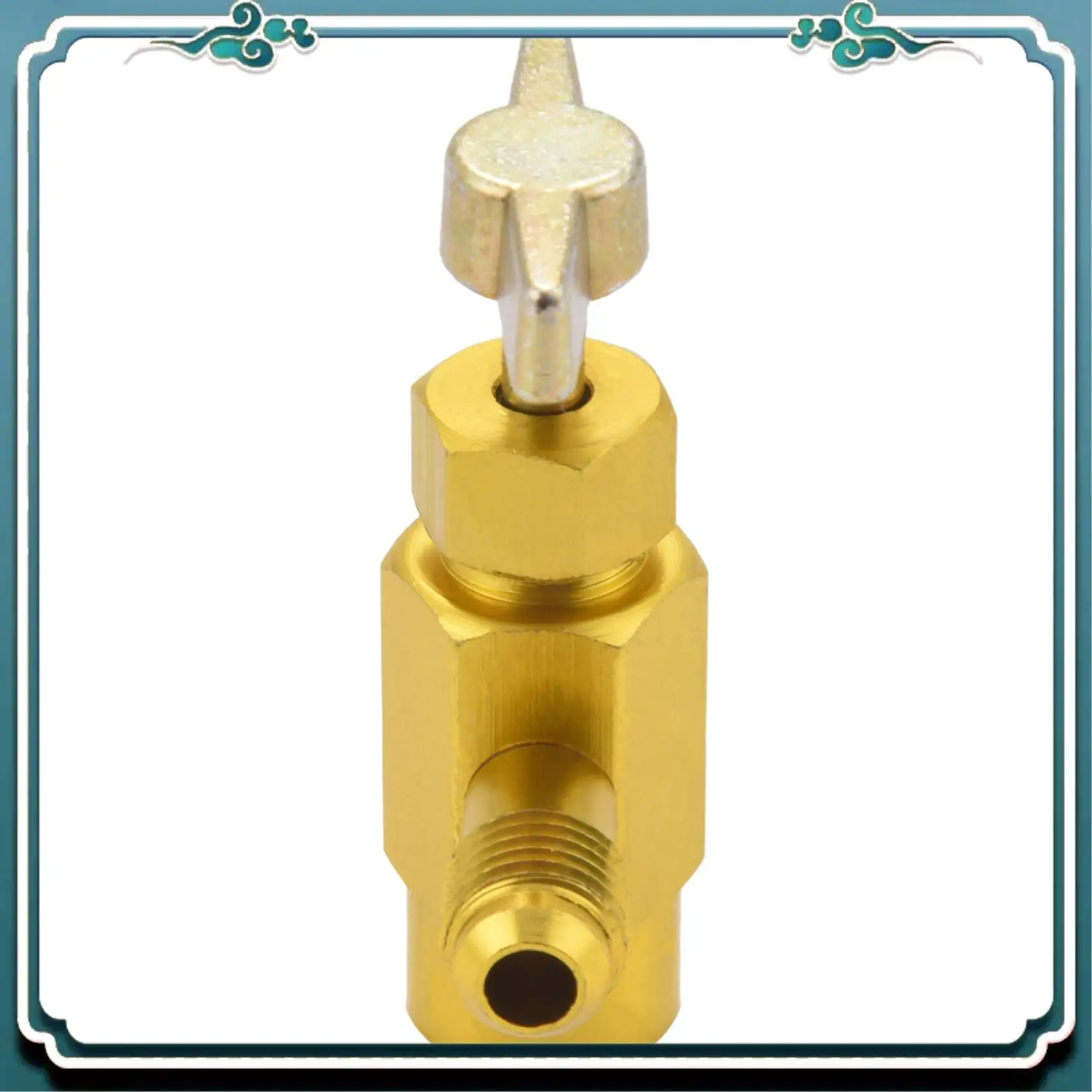 ABTU-1/4 Sae M14 Thread Adapter R-134A Automotive Air Conditioner Refrigerant Can Dispensing Bottle Tap Opener Valve