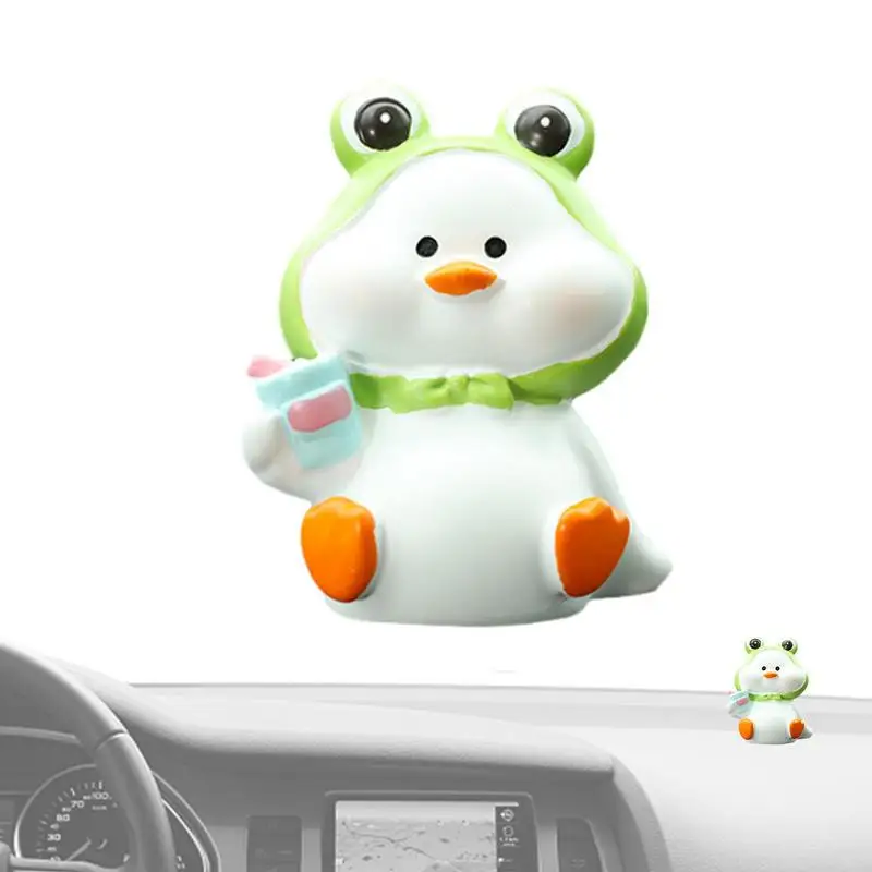 Dashboard Doll For Car Duck Toy Car Dashboard Decorations Car Interior Mini Duck Doll Ornaments Happy Duck Ornament Duck Figures