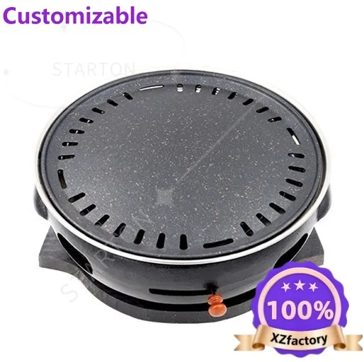Factory Direct 2026 Top Restauranttafels Met Grill Commerciale Indoor No Smoke Griglie per barbecue Tavolo rotondo per barbecue