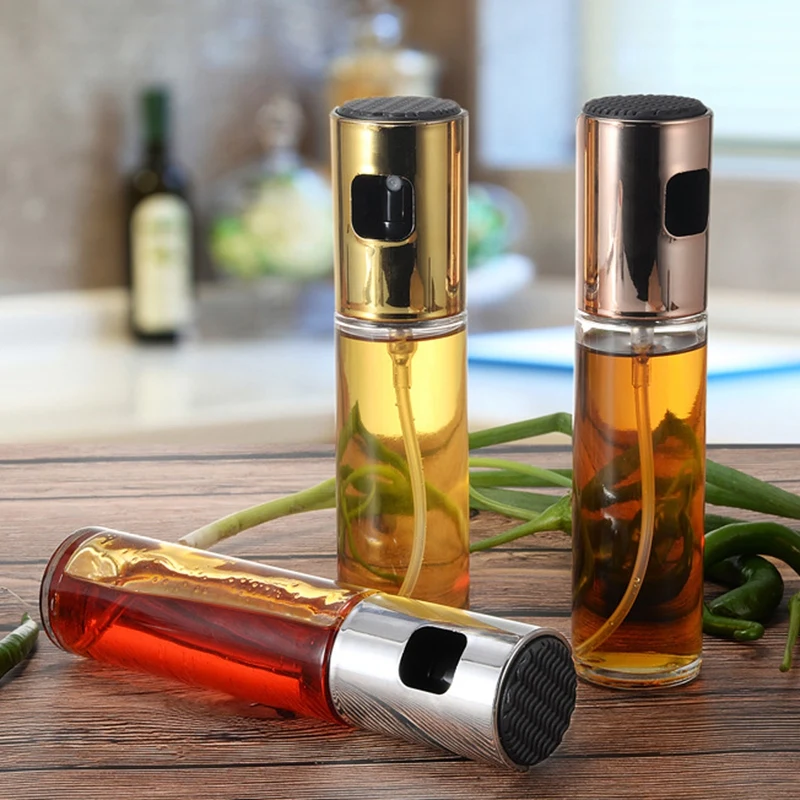 100Ml BBQ Baking Olive Oil Spray Bottle Oil Vinegar Spray Bottles Water Pump Gravy Grill BBQ Sprayer Kitchen Tools A