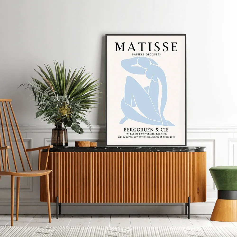 Blue Flower Market Henri Matisse Posters Prints Abstract Wall Art Gallery Canvas Painting Nordic Picture For Living Room Decor