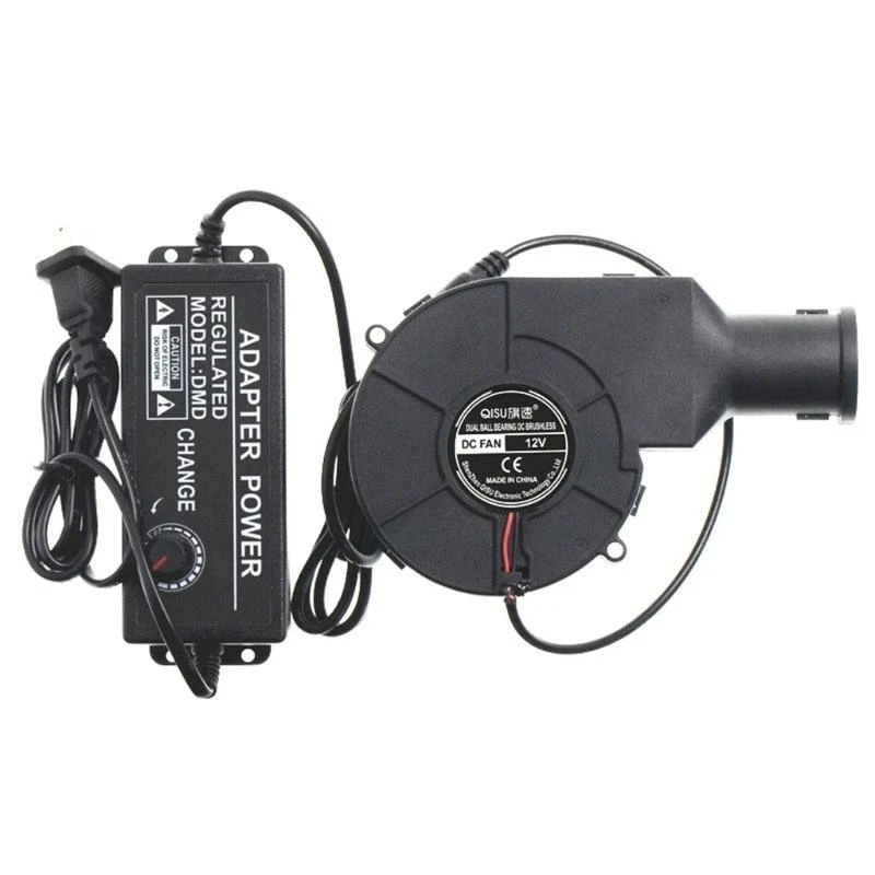 A2UD 155x98x67mm fan 12V مع وحدة تحكم السرعة AC 100V 240V ، استبدال منفاخ الهواء الطرد المركزي السنجاب