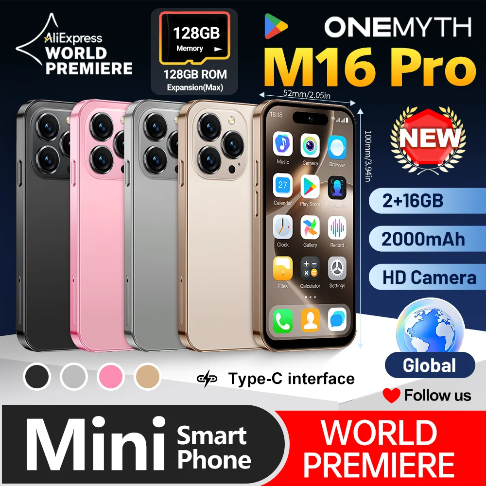 WORLD PREMIER SOYES ONEMYTH Mini SmartPhone 16Pro 4.0