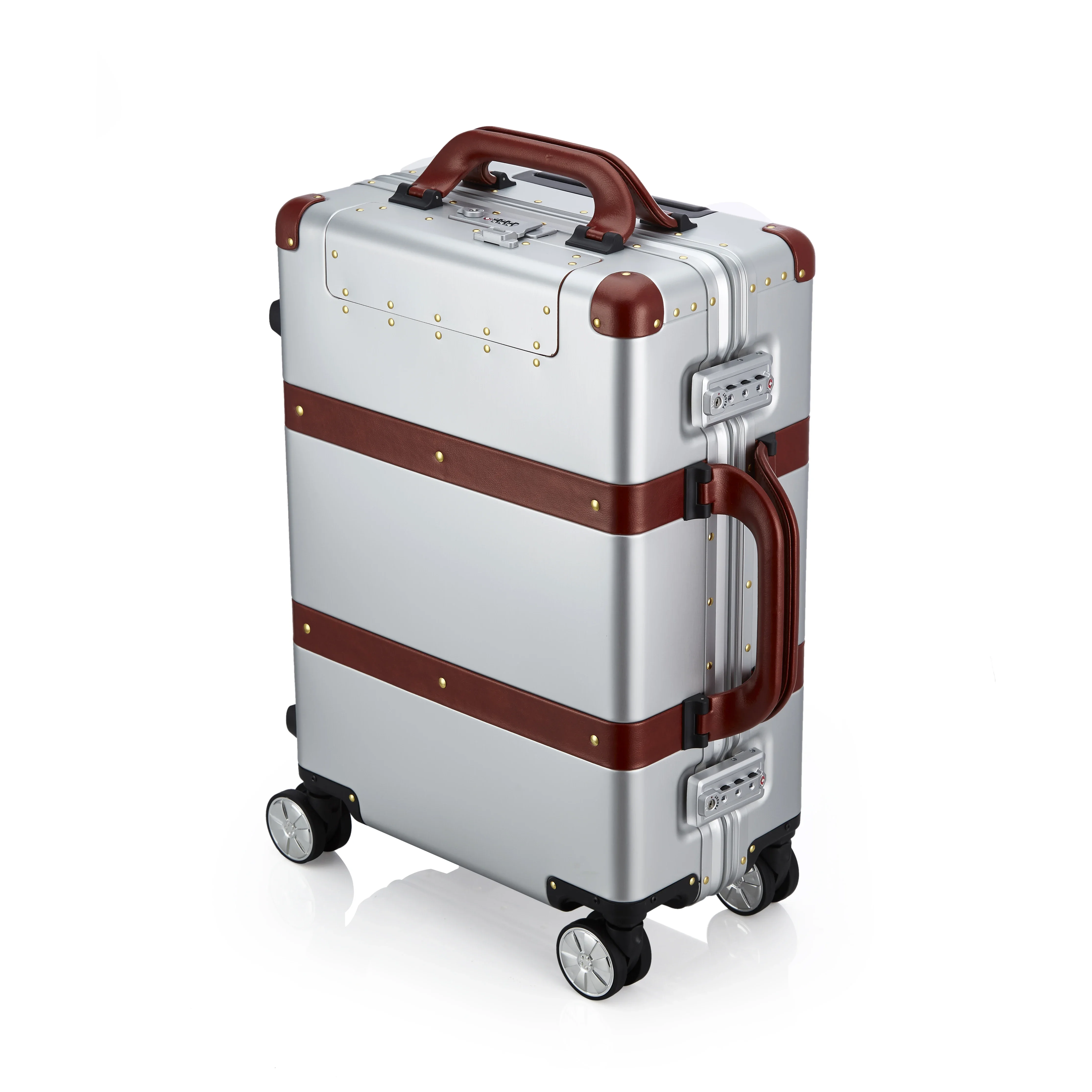 High Quality Classic All Aluminum Magnesium Alloy Case Suitcase Hard Aluminium Trolley Luggage