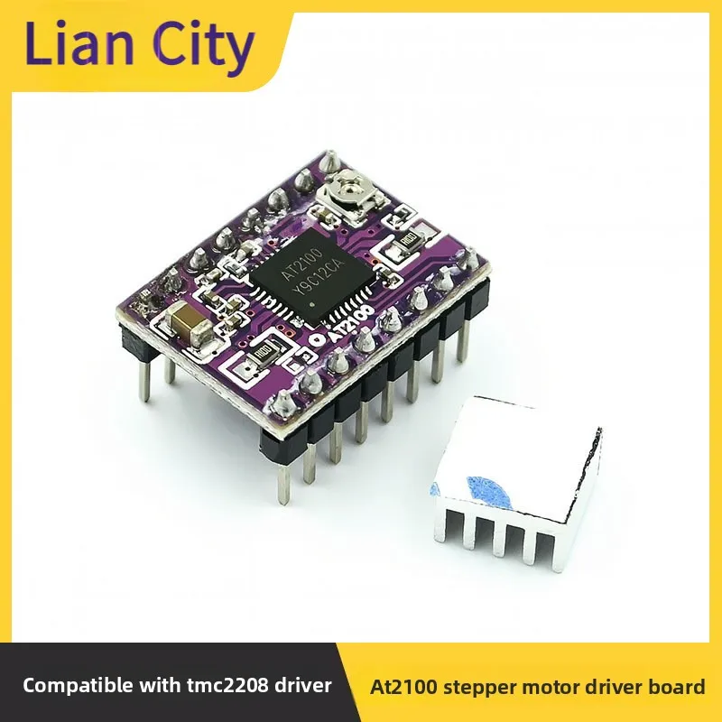 

3DPrinter Accessories AT2100Stepper Motor Driver Board Module Mute CompatibleTMC2208Drive