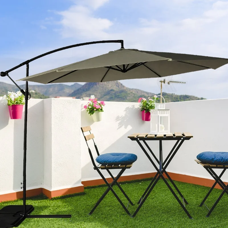 Customized Size Color Waterproof Foldable Outdoor Parasol Umbrella for Hotel Beer Coffee Drink Bar Telescopic Patio Use