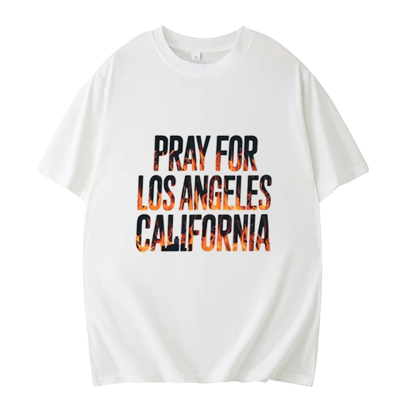 Support Los Angeles Wildfire Relief Oversized T-Shirt, Pray for California, Help Los Angeles Fire Awareness, Wildfire Recovery