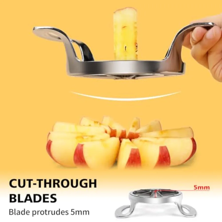 4,72 inch appelsnijder met 12 messen extra grote appelsnijmachine voor efficiënte fruitvoorbereiding Heavy Duty roestvrijstalen appel