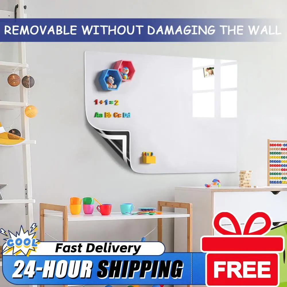 

Магнитная самоклеящаяся доска для записей, стираемая поверхность, магнитная доска для сухого стирания, для детей, офиса, дома