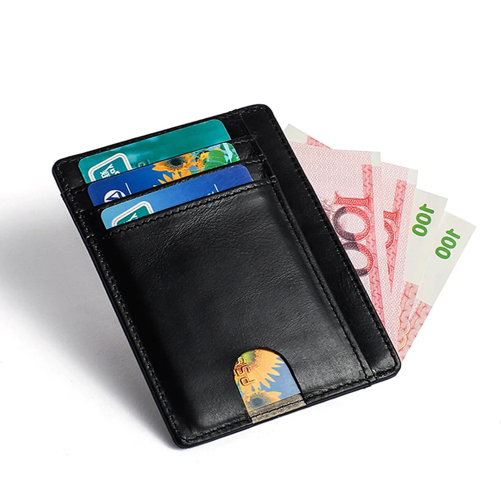 

Rfid Anti-Theft Wallet Minimalist Design for Men Credit Card Holder Front Pocket Protector Coin Purse with High