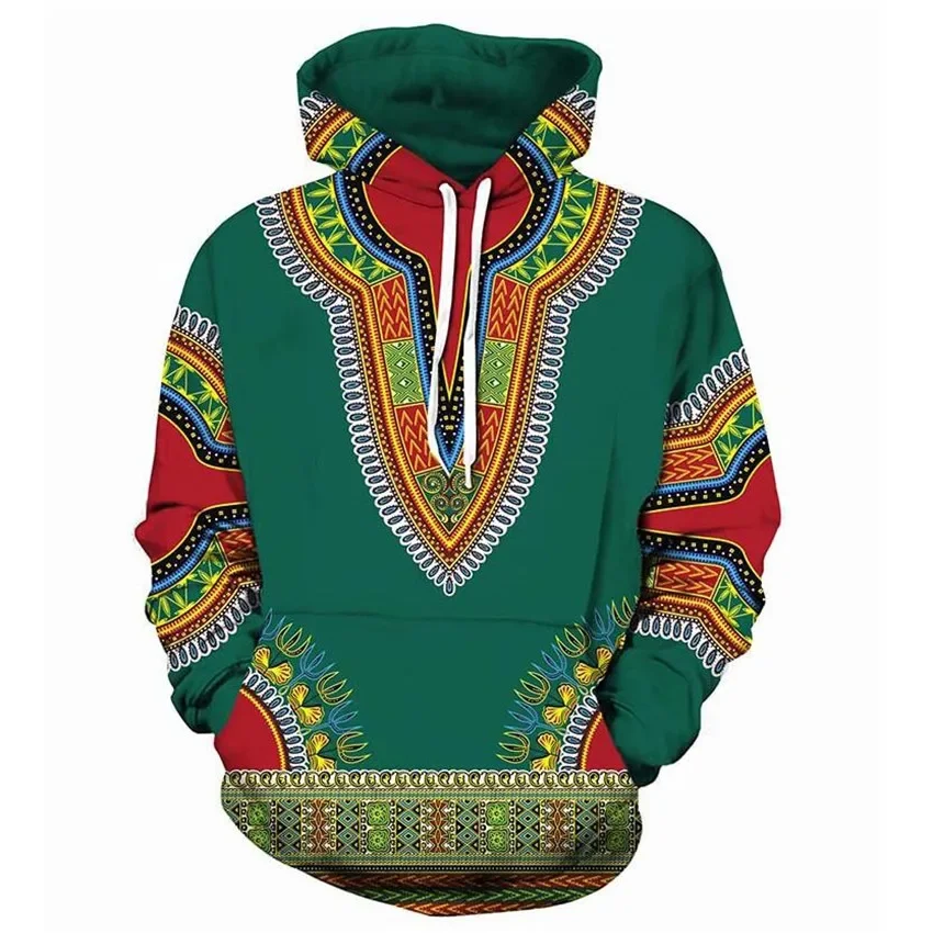 2024 Men African Folk-custom 3D Print Men Hoodies Sweatshirts Hooded Sweatshirt Cool Hip Hop Streetwear Hoodie Tracksuit Male