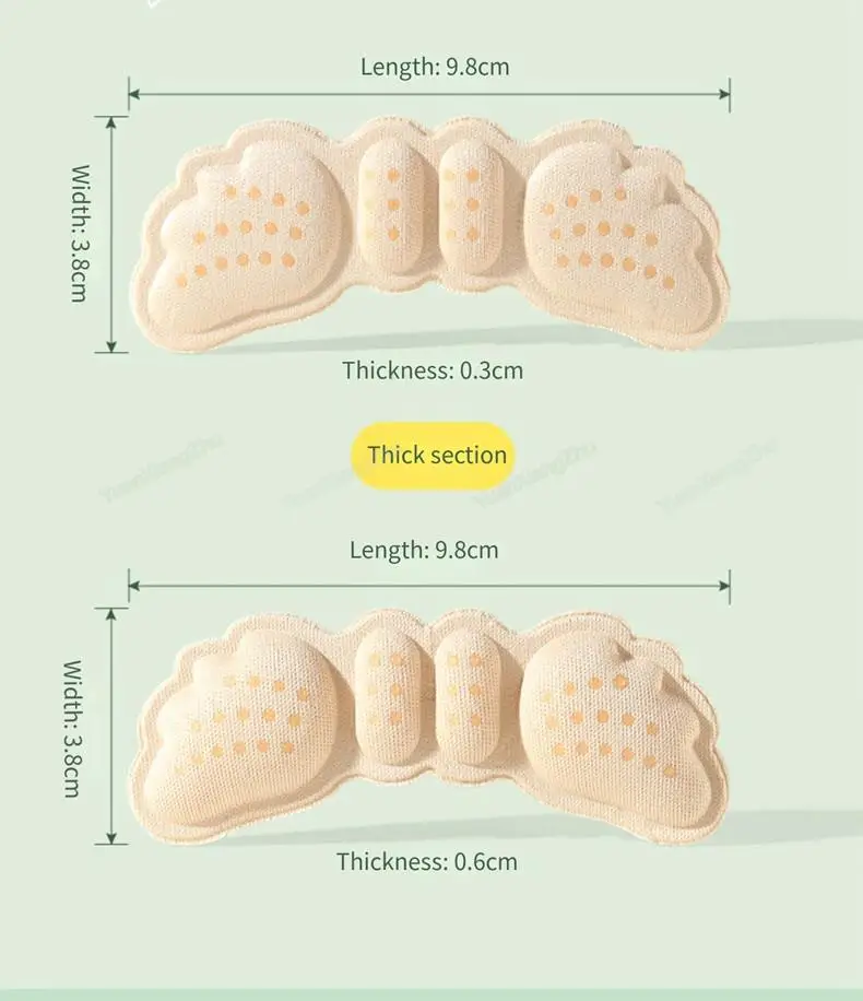 Kinder-Fersenpolster, Einsätze, Schuhrücken für Turnschuhe, Fersenaufkleber, Schuhgrößenreduzierer, Fußpflege, Fersenschutz für Damenschuhe – Detail 15