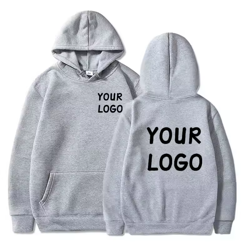 DIY Custom Your Brand LOGO  Men Women Casual Hoodie  Top Solid Color Pullover Street Personality Sweatshirt Custom Gifts - Image 4