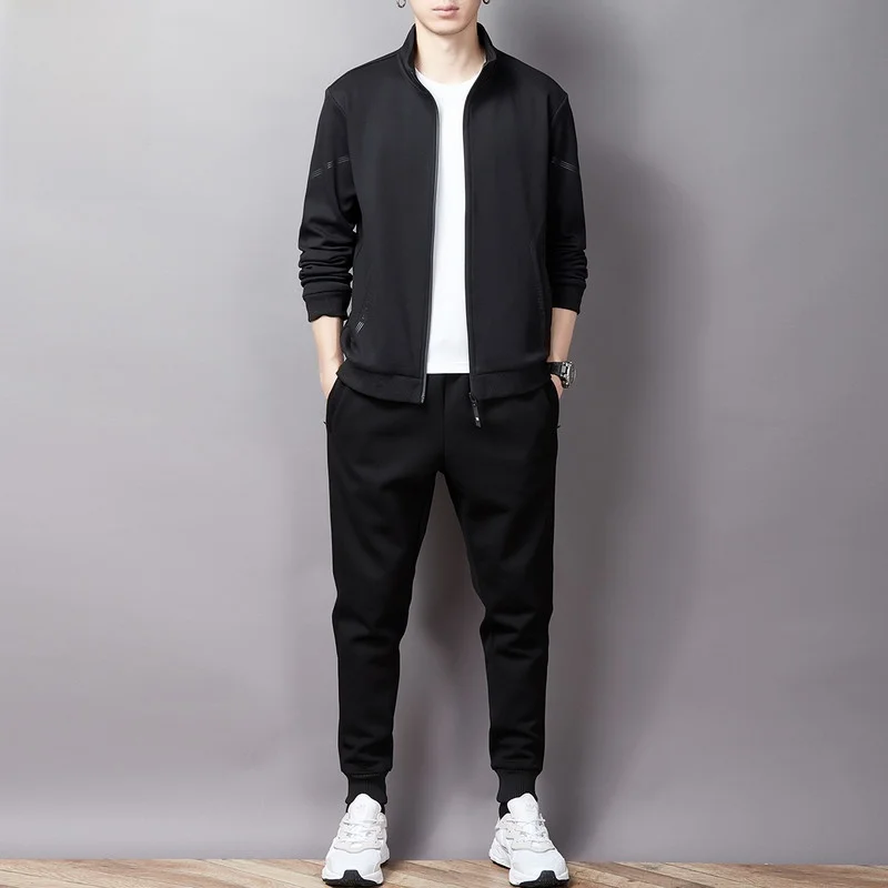 

Men's Bla Spor Casual Set Spring 2026 Trendy Matching Haome Hoodie And Pants Outfit Cotton Polyester...