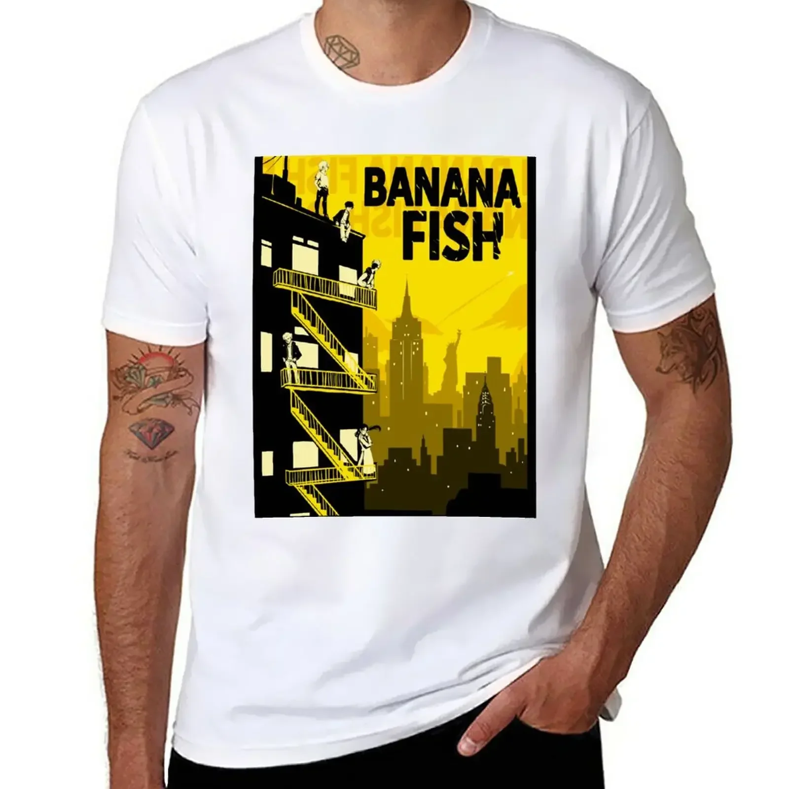 Banana Fish T-Shirt for a boy customs t shirts for men cotton