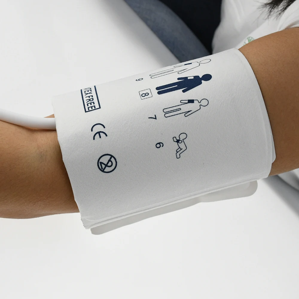 Arm Circumference 25-35cm Disposable Blood Pressure Cuff, Single Tube NIBP Cuff Without Bladder(CM-1023S-05)