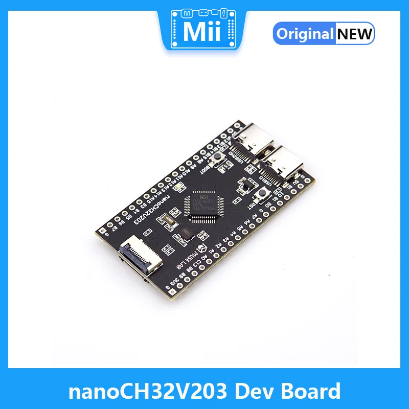 

nanoCH32V203 Development Board WCH RISC-V Dual TYPE-C USB Interface LCD Interface SD Card Slot Open Source